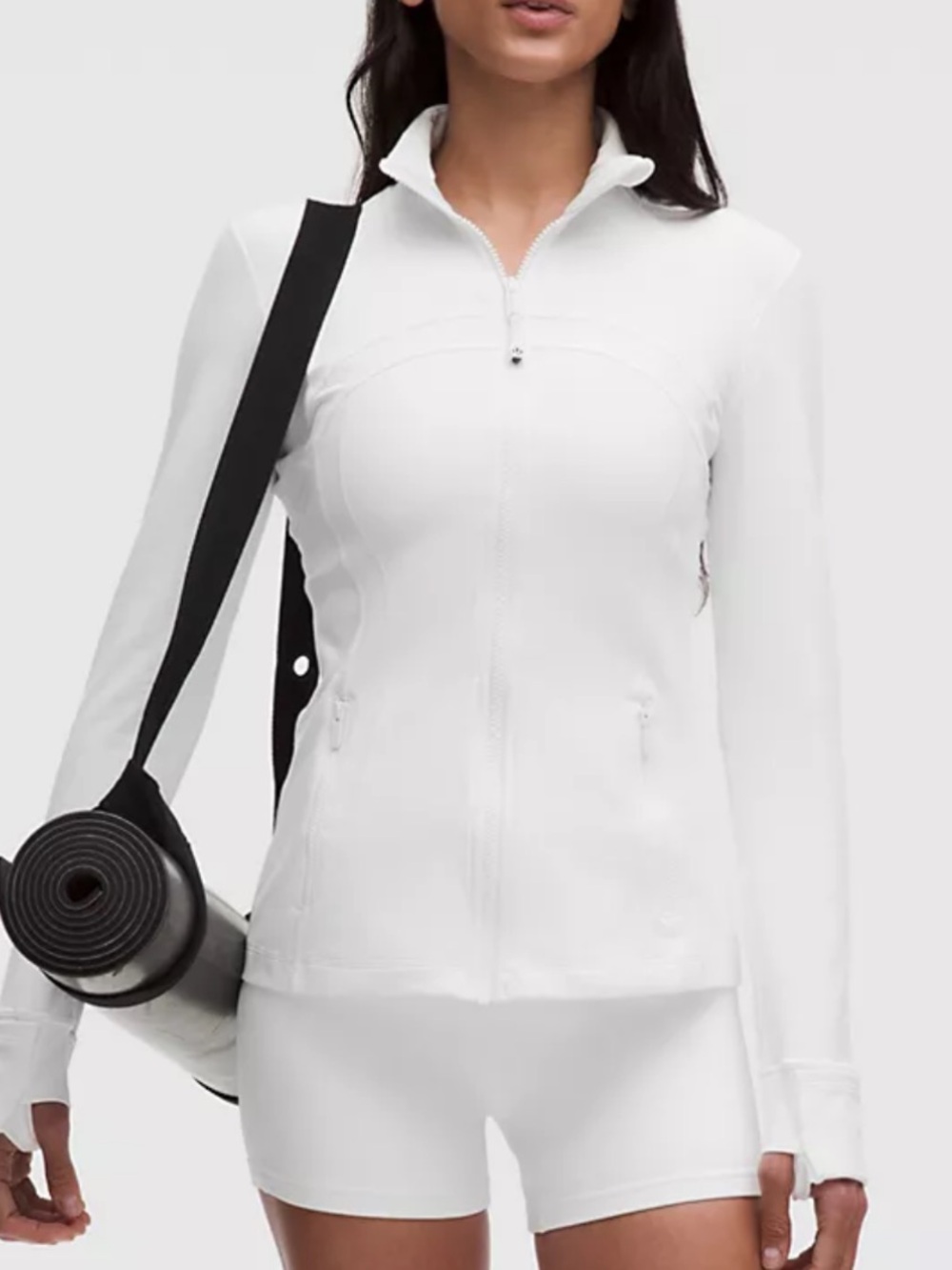 Lululemon Define Jacket Leon Womens Size 8 White Athletic Workout